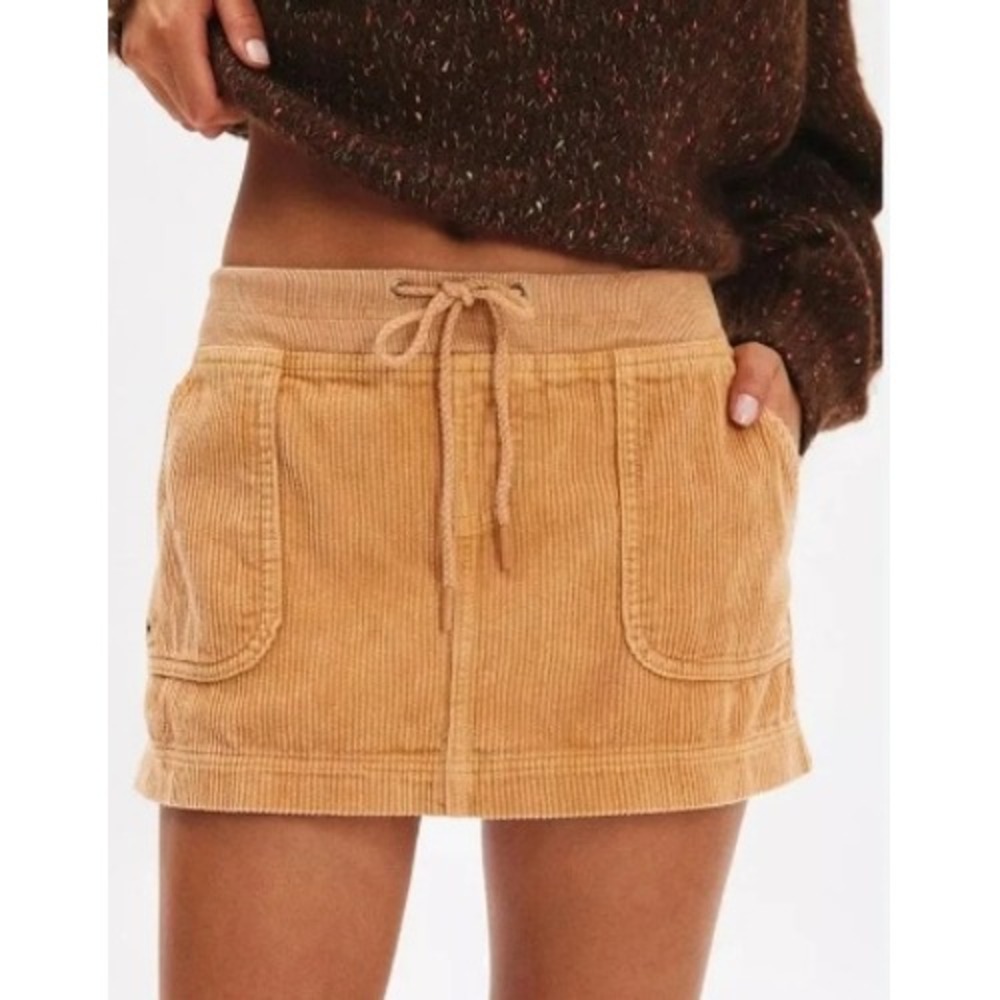 NEW Urban Outfitters BDG Corduroy Mini Skirt Low Rise Fall Y2K Large Stretch 00s